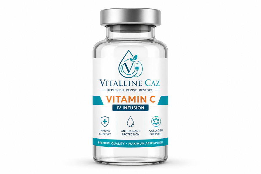 Vitalline Caz Vitamin C IV infusion vial